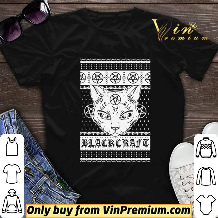 Cat Black Craft Ugly Christmas shirt sweater 7