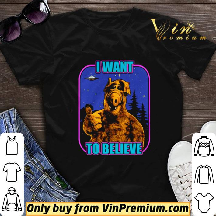 ALF UFO I want to believe shirt sweater 6