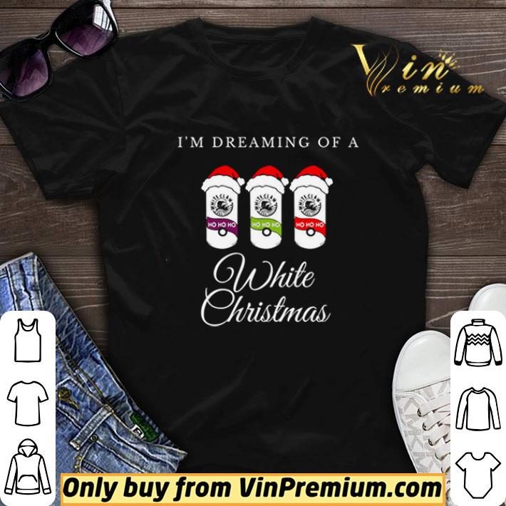 White Claw Santa hat Im dreaming of a white Christmas shirt sweater 7