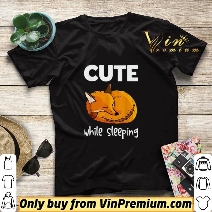 Fox Cute While Sleeping shirt sweater 7 Fox Cute While Sleeping shirt sweater