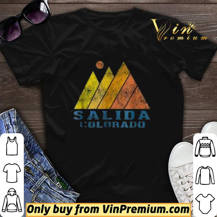 Vintage Salida Colorado Mountain Sunset Retro shirt sweater 7