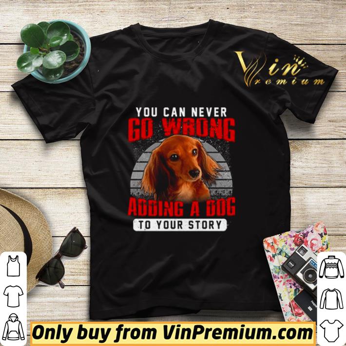 Dachshund You Can Never Go Wrong Adding A Dog To Your Story shirt sweater