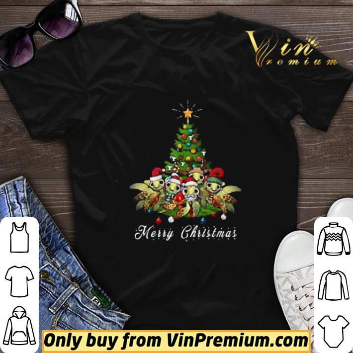 Sea Turtle Santa Hat Christmas Tree Merry Christmas shirt sweater 6