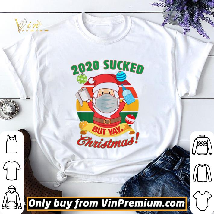 2020 Sucked But Yay Christmas Family Santa shirt sweater 7
