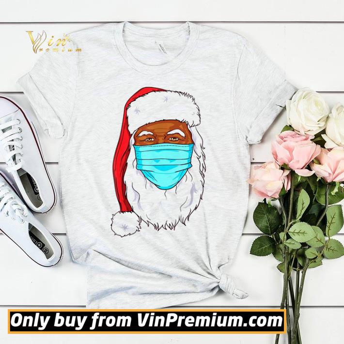 Black Father Christmas 2020 Santa Claus Face Mask shirt sweater