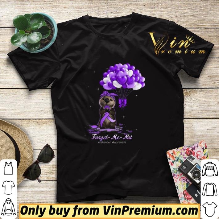 Otter Forget Me Not Alzheimer Awareness shirt sweater