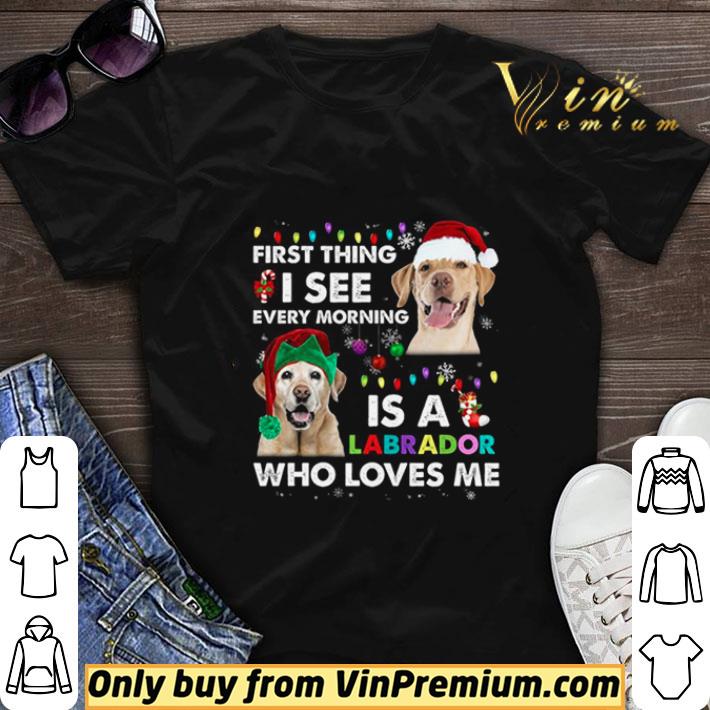 First Thing I See Every Morning Is A Labrador Who Loves Me shirt sweater 6
