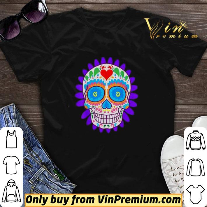Sugar Skull Day Of The Dead Cool Bone Head Skulls shirt sweater 6