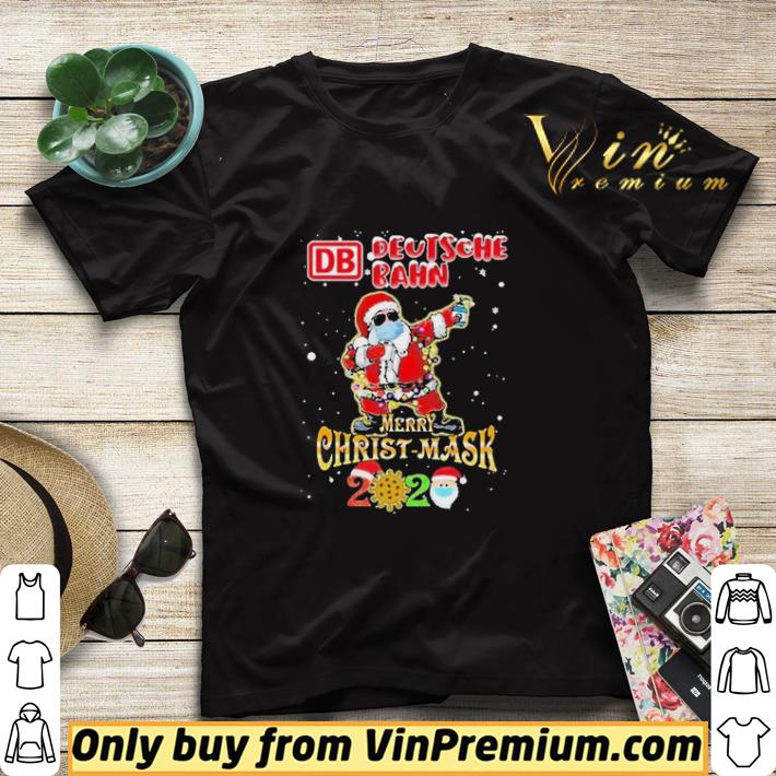 Santa Claus dabbing deutsche Bahn Merry Christ Mask 2020 Covid shirt sweater