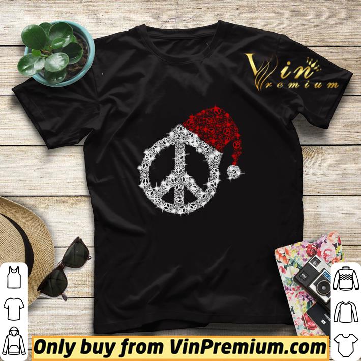 Peace Hippie Santa hat Christmas shirt sweater 7 Peace Hippie Santa hat Christmas shirt sweater
