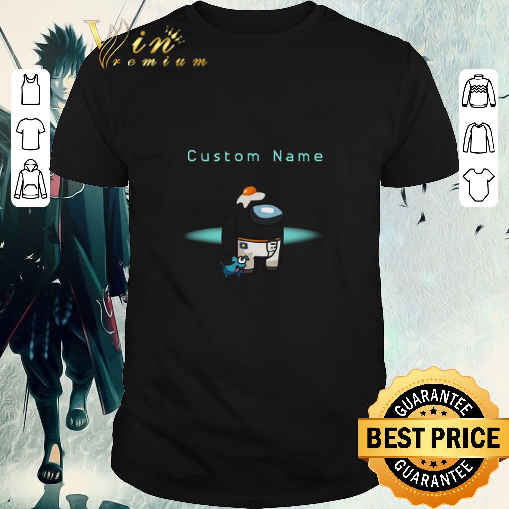 Awesome Among Us Custom Name Crewmate All Character Pet Hat Outfit Birthday shirt 6