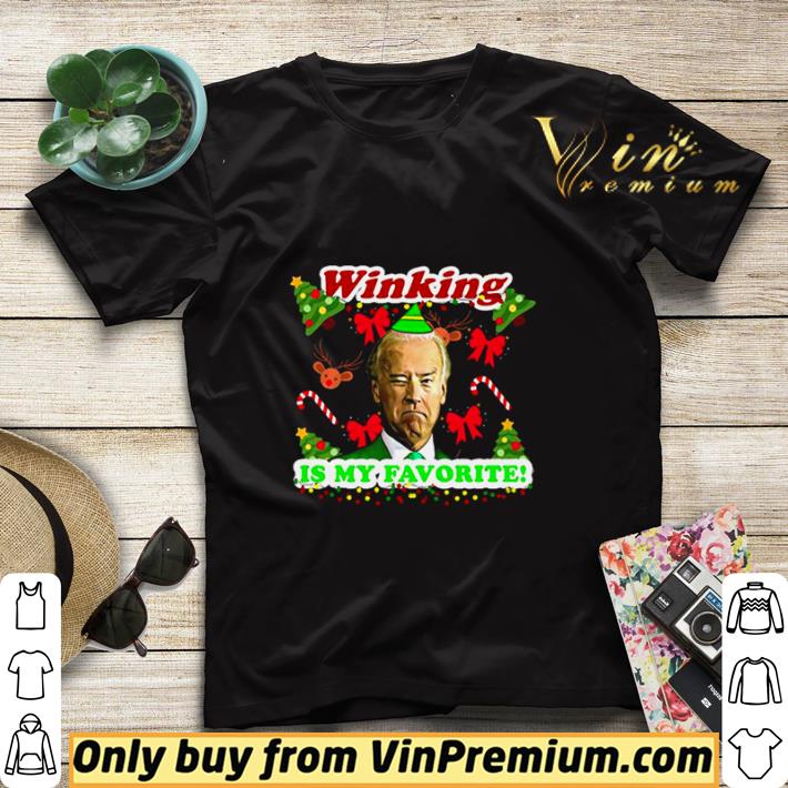 Winking Is My Favorite Joe Biden Ugly Christmas shirt sweater