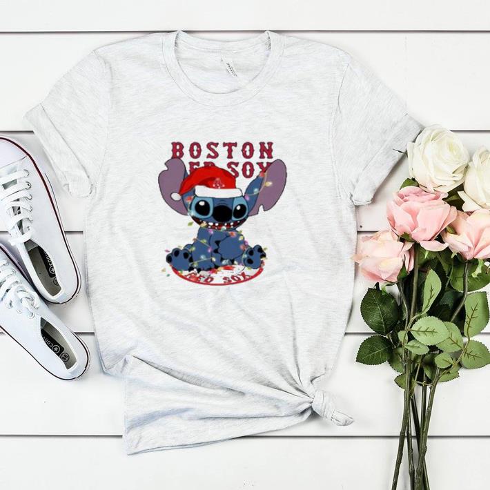 Top Boston Red Sox MLB noel Stitch Baseball Christmas shirt sweater Top Boston Red Sox MLB noel Stitch Baseball Christmas shirt sweater 2