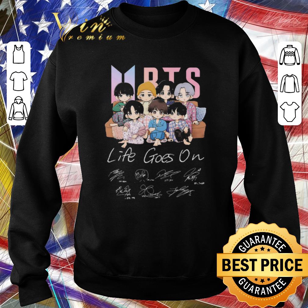 Original BTS Life Goes On Signatures shirt