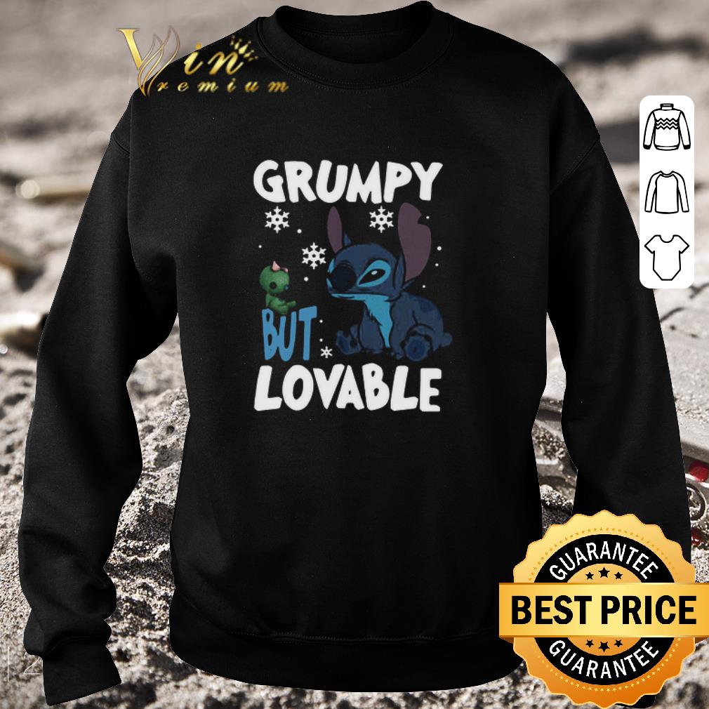 Funny Stitch Grumpy But Lovable Christmas shirt