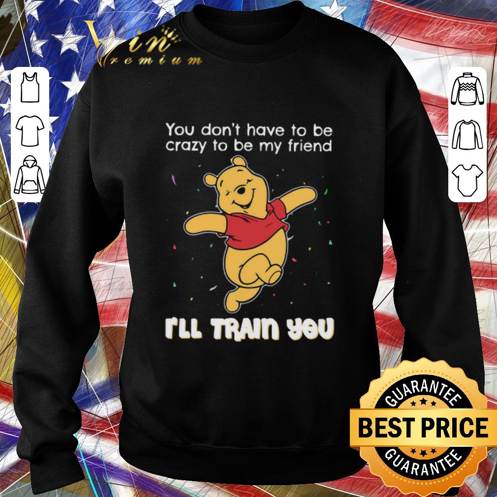 Hot Winnie Pooh You Don’t Have To Be Crazy To Be My Friend I’ll Train You shirt