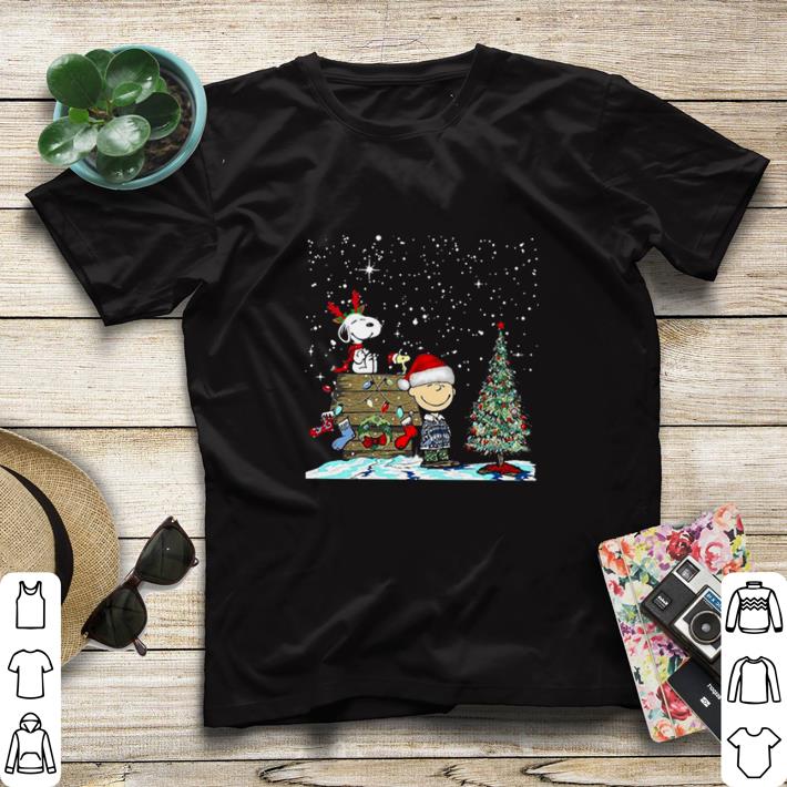 Top Reindeer Snoopy Santa Charlie Brown and Woodstock Christmas shirt sweater