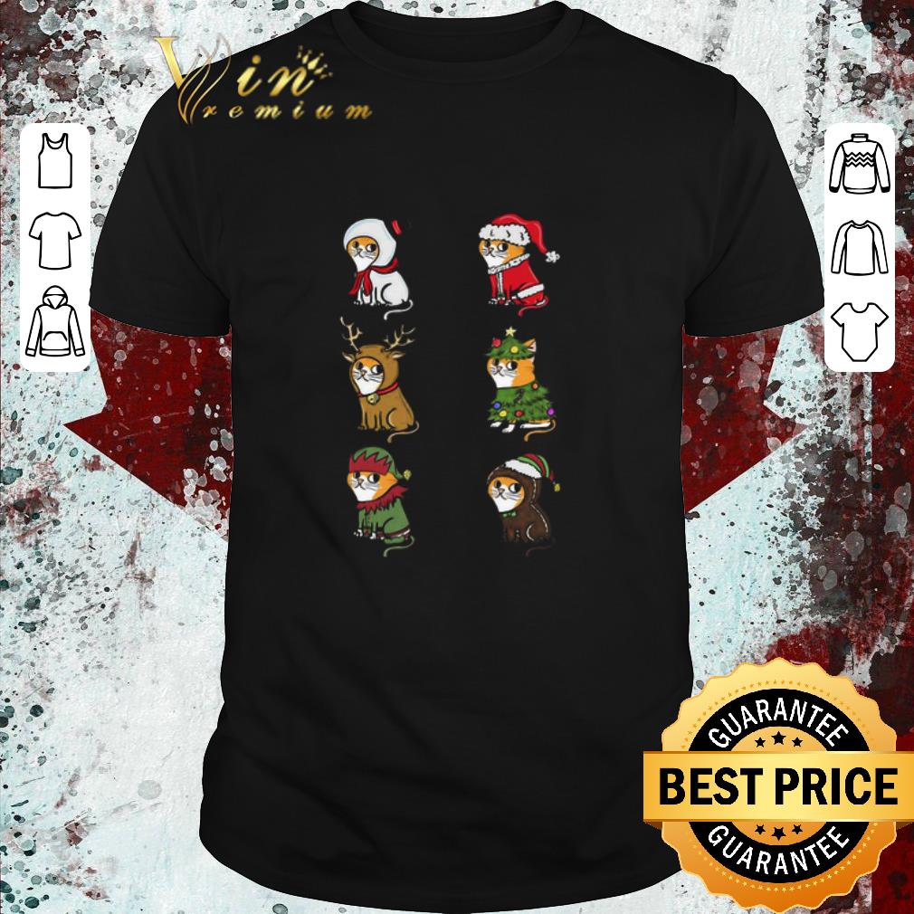 Hot Cat Elf Santa Reindeer Christmas Sweater shirt 7