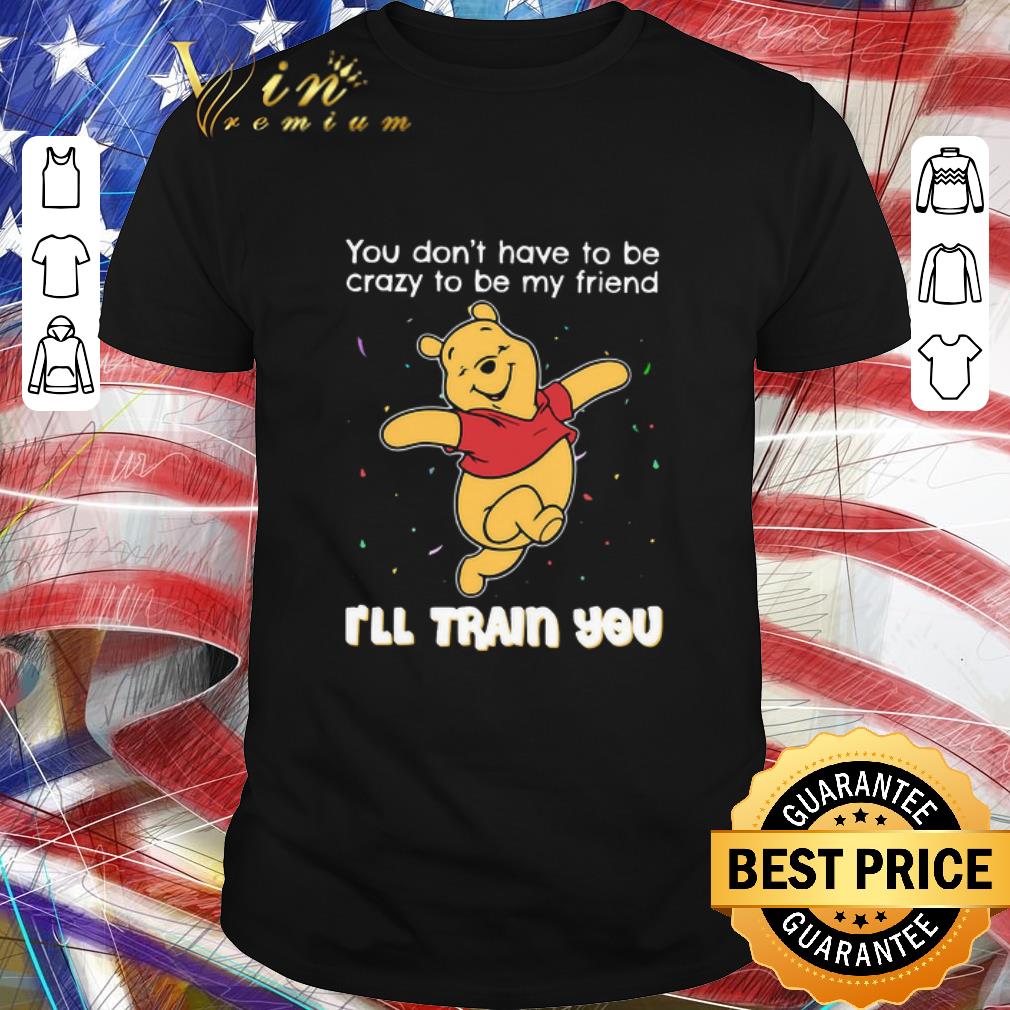 Hot Winnie Pooh You Don’t Have To Be Crazy To Be My Friend I’ll Train You shirt 7