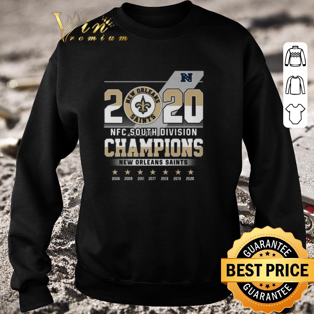 Awesome 2006 2020 NFC South Division Champions New Orleans Saints shirt 7 Awesome 2006 2020 NFC South Division Champions New Orleans Saints shirt