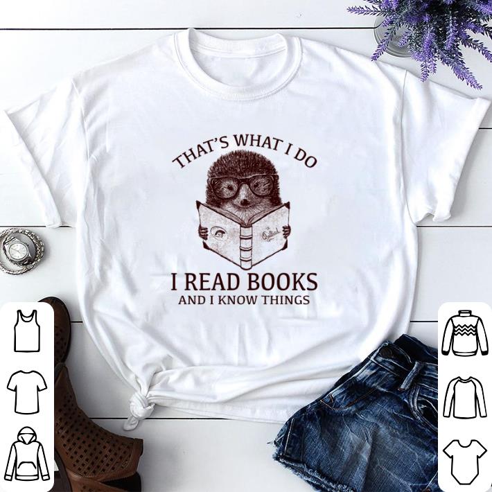Nice Hedgehog that’s what I do I read books and I know things shirt sweater