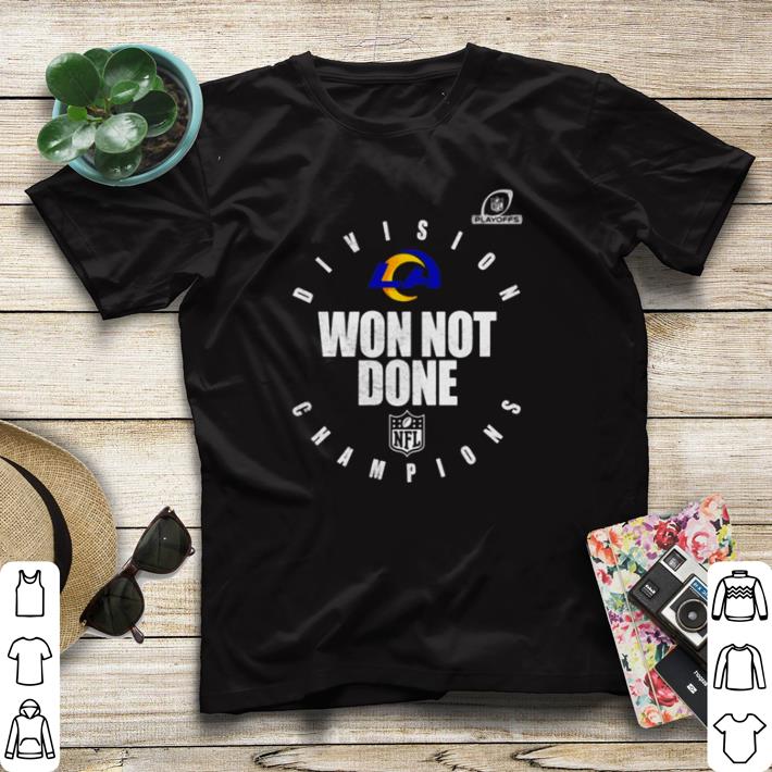 Top Los Angeles Rams NFC West Champions 2020 Won Not Done shirt sweater