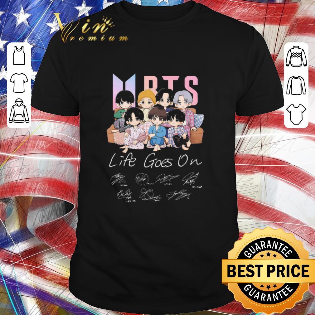 Original BTS Life Goes On Signatures shirt 6