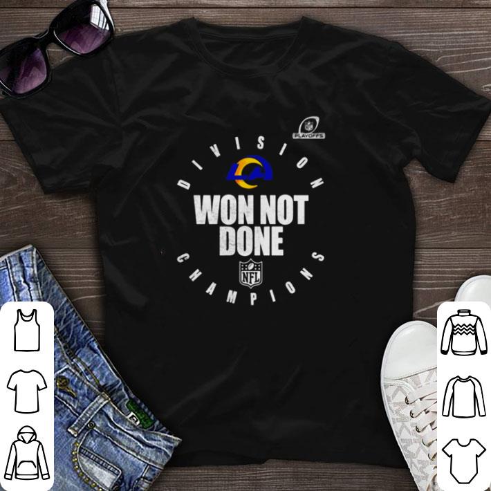 Top Los Angeles Rams NFC West Champions 2020 Won Not Done shirt sweater 7