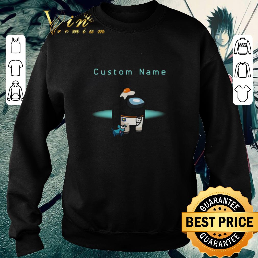 Awesome Among Us Custom Name Crewmate All Character Pet Hat Outfit Birthday shirt