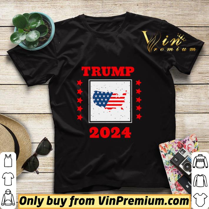 Trump 2024 Election He Still My President Election American Flag Map shirt sweater