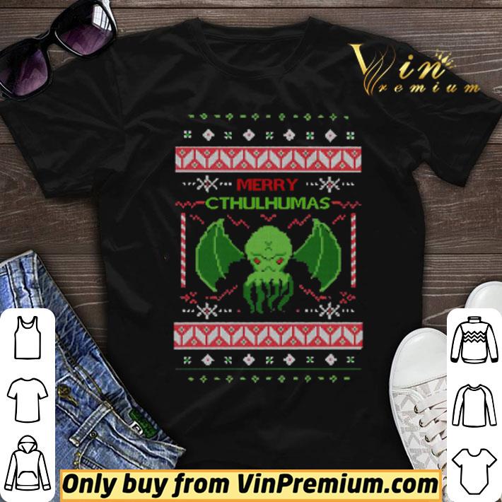 Merry Cthulhumas Ugly Christmas shirt sweater 7