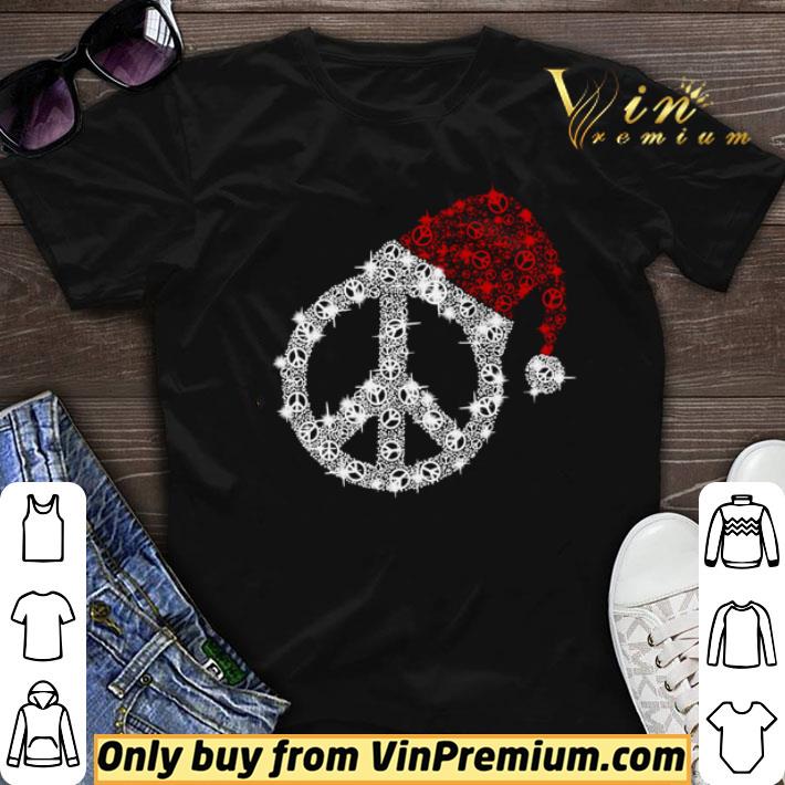 Peace Hippie Santa hat Christmas shirt sweater 6