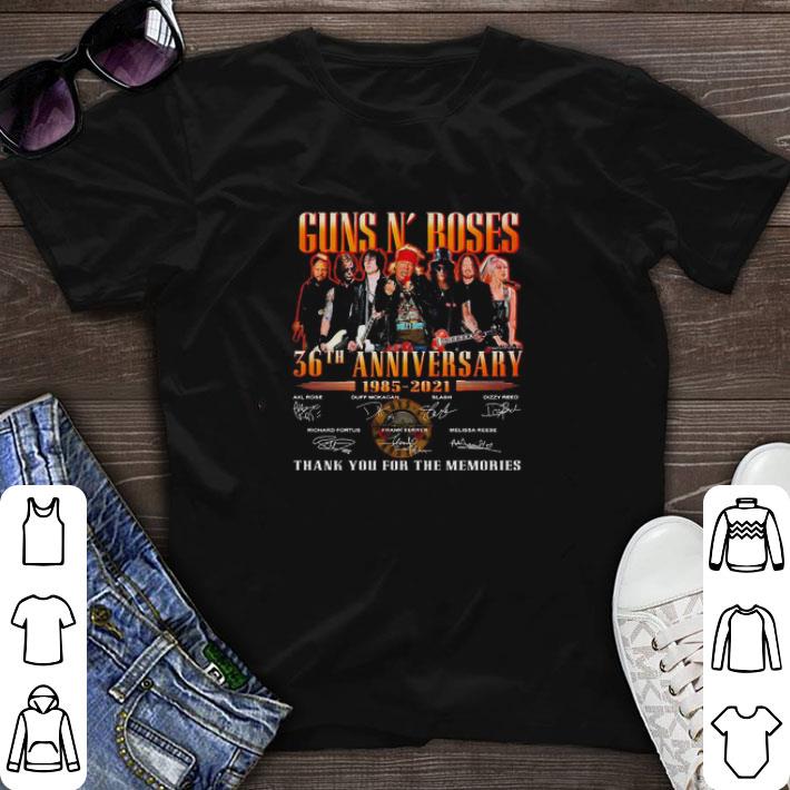 Original Guns N’ Roses 36th anniversary 1985-2021 thank you for the memories shirt sweater 6