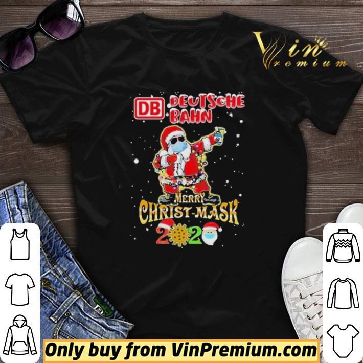 Santa Claus dabbing deutsche Bahn Merry Christ Mask 2020 Covid shirt sweater 6