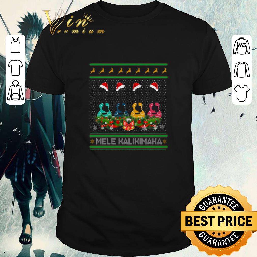 Top Guitar Mele Kalikimaka Christmas shirt 7