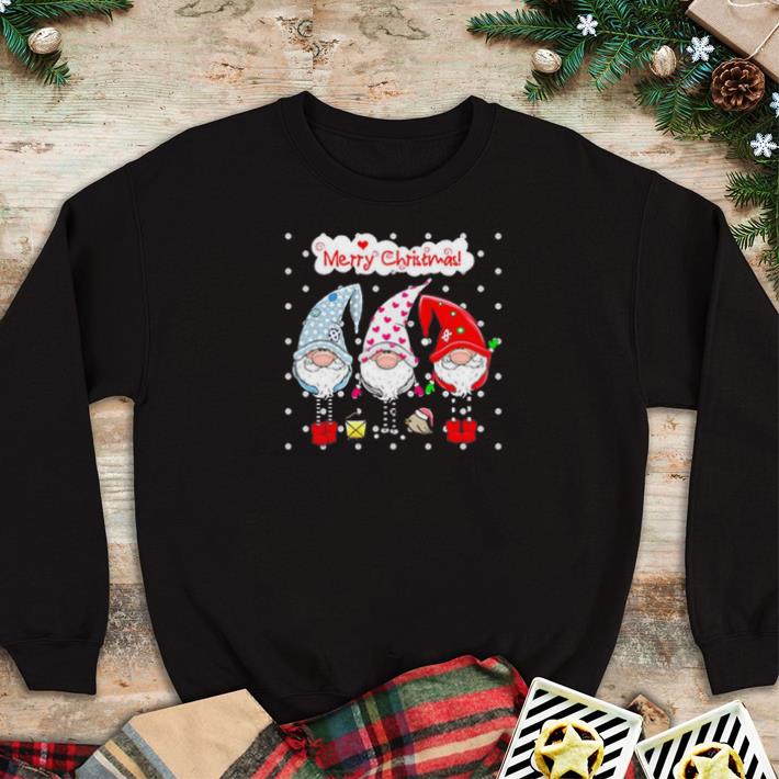 Nice Merry Christmas With Three Elves tshirt sweater
