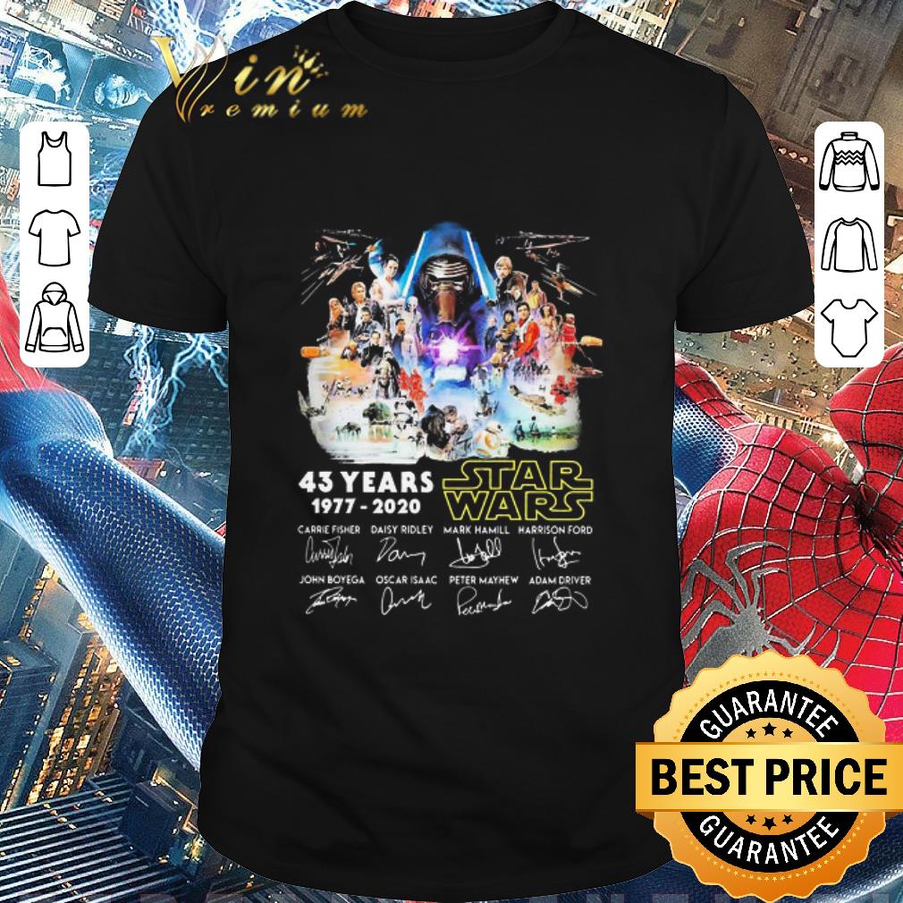 Awesome 43 Years 1977 2020 Star Wars Signatures shirt 6