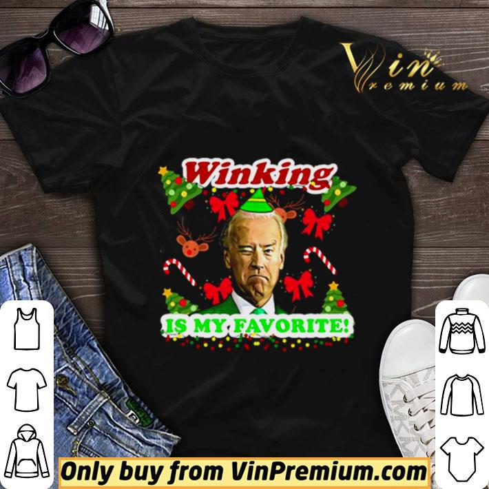 Winking Is My Favorite Joe Biden Ugly Christmas shirt sweater 7