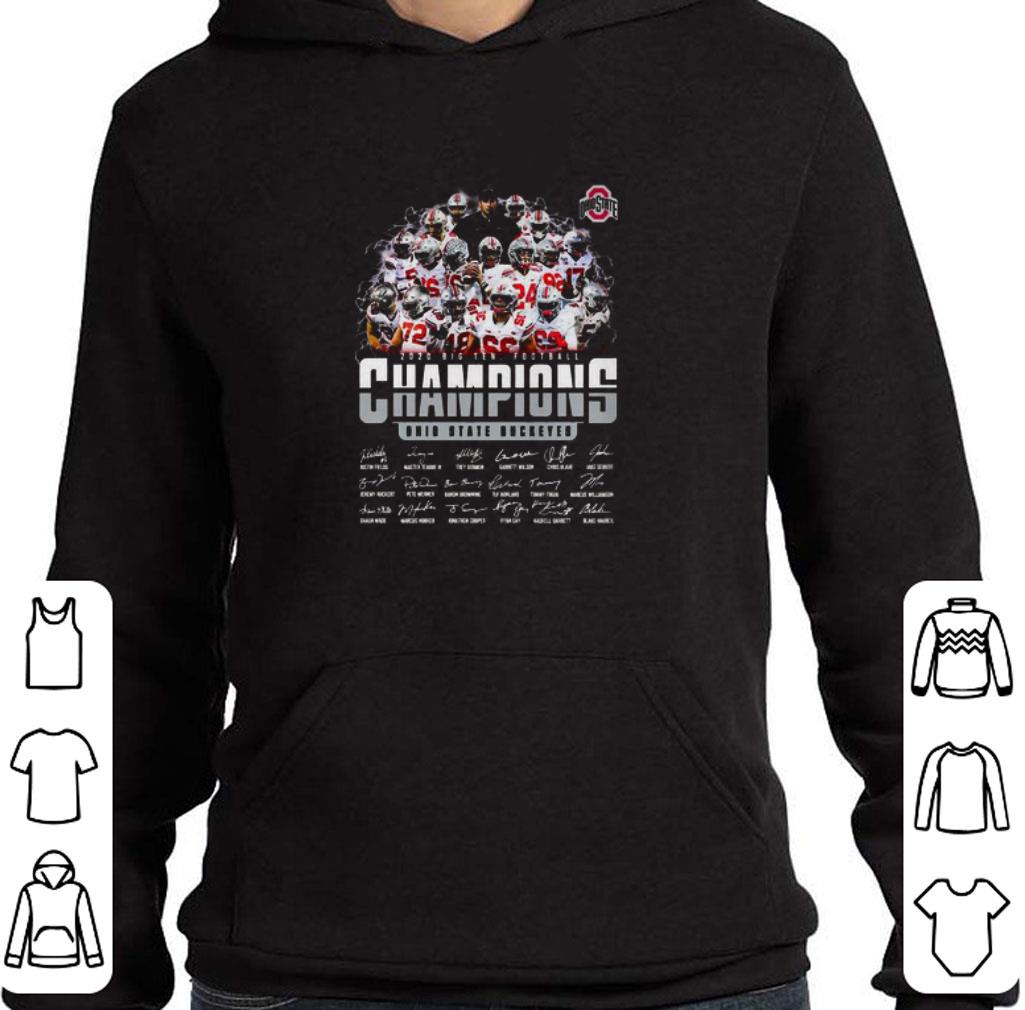 Awesome 2020 Big Ten Football Champions Team Ohio State Buckeyes Signatures NFL shirt 7 Awesome 2020 Big Ten Football Champions Team Ohio State Buckeyes Signatures NFL shirt