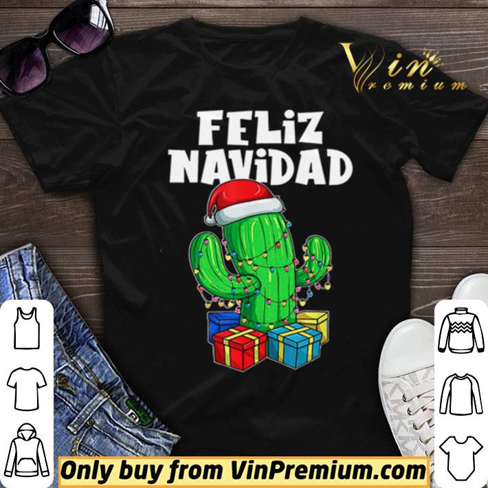 Feliz Navidad Cactus Tree Lights Spanish Pajama Christmas shirt sweater 6
