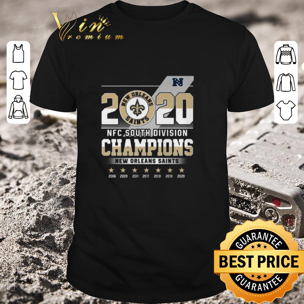 Awesome 2006 2020 NFC South Division Champions New Orleans Saints shirt 7