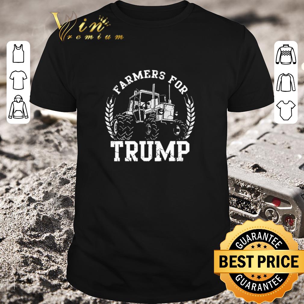 Pretty Farmers For Trump 2020 Election Farming Farmer Usa shirt 8