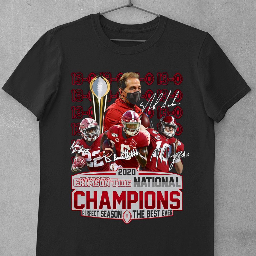 Original 2020 Alabama Crimson Tide 13-0 National Champions Perfect Season shirt 9