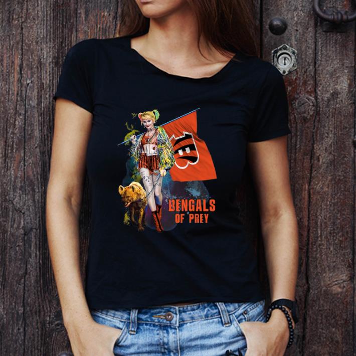 Pretty Harley Quinn Cincinnati Bengals Of Prey Flag shirt 6