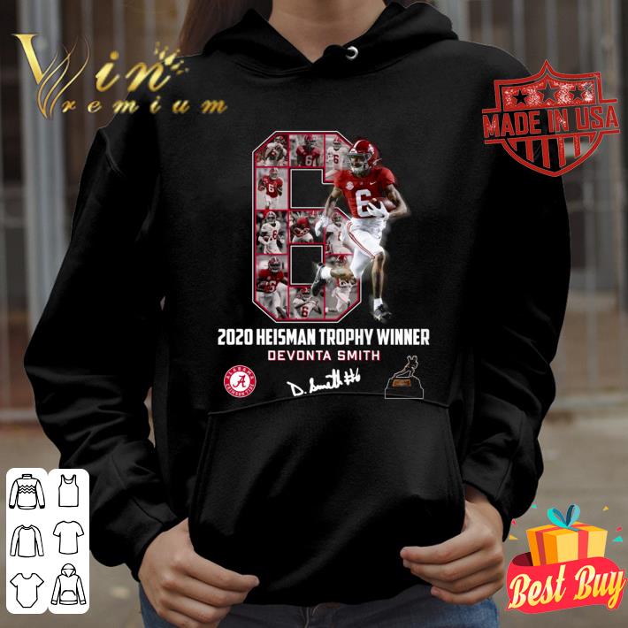 Hot 6 Devonta Smith Alabama Crimson Tide 2020 Heisman Trophy Winner Signature shirt 8 6 Devonta Smith Alabama Crimson Tide 2020 Heisman Trophy Winner Signature shirt