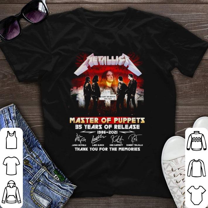 Nice Metallica Master of puppets 35 years of release 1986 2021 thank you for the memories shirt sweater 7