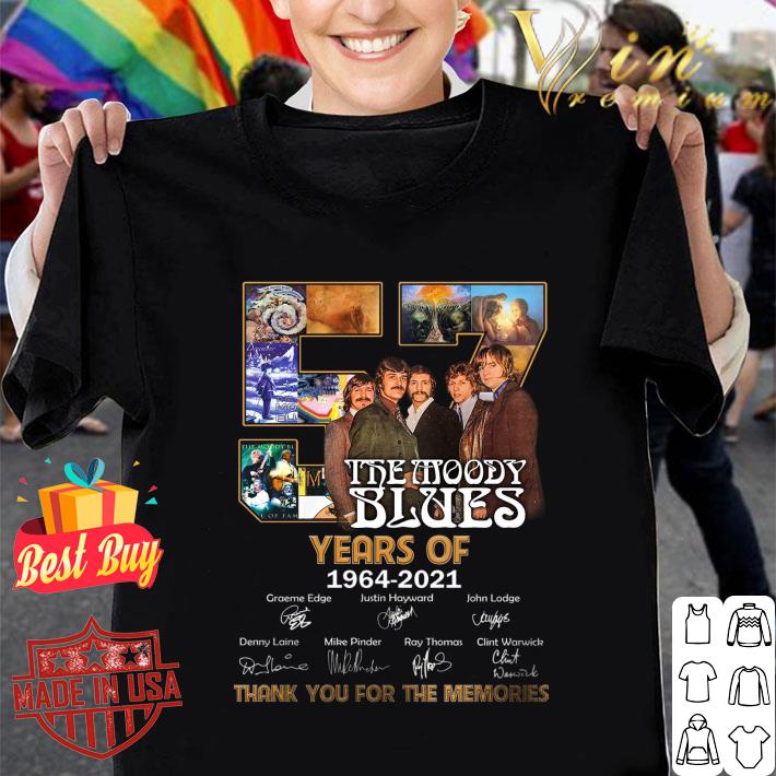 Awesome The Moody Blues 57 Years Of 1964-2021 signatures shirt 8