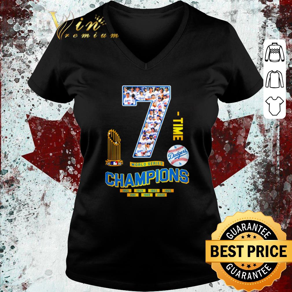 Funny Los Angeles Dodgers 7 time world series champions 1955-2020 shirt Funny Los Angeles Dodgers 7 time world series champions 1955-2020 shirt 3