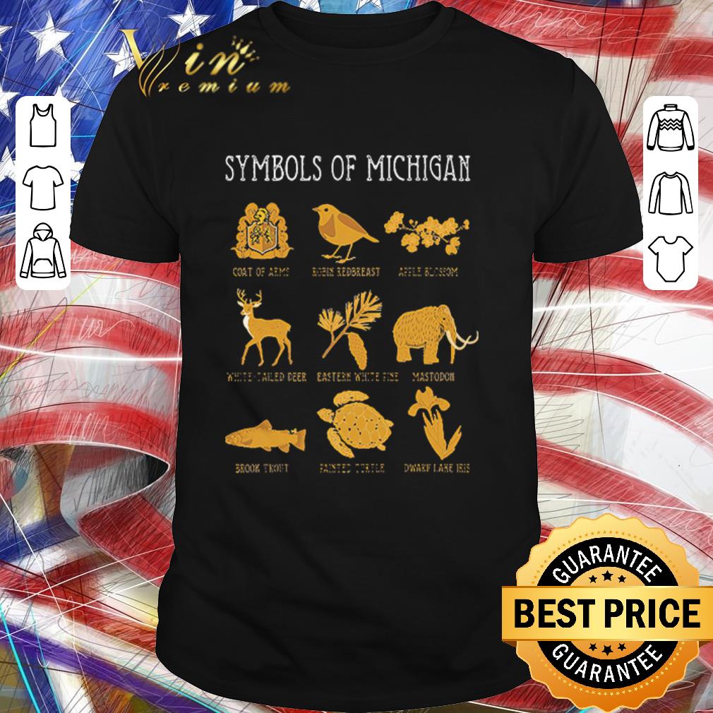 Premium Symbols Of Michigan shirt 6