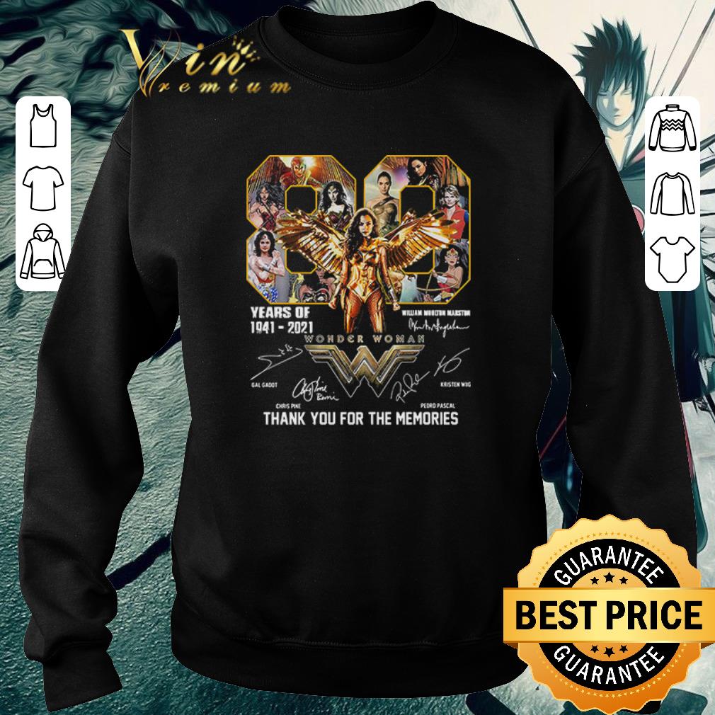 Awesome 80 Years Of Wonder Woman 1941 2021 Thank You For The Memories Signatures shirt 7 Awesome 80 Years Of Wonder Woman 1941 2021 Thank You For The Memories Signatures shirt